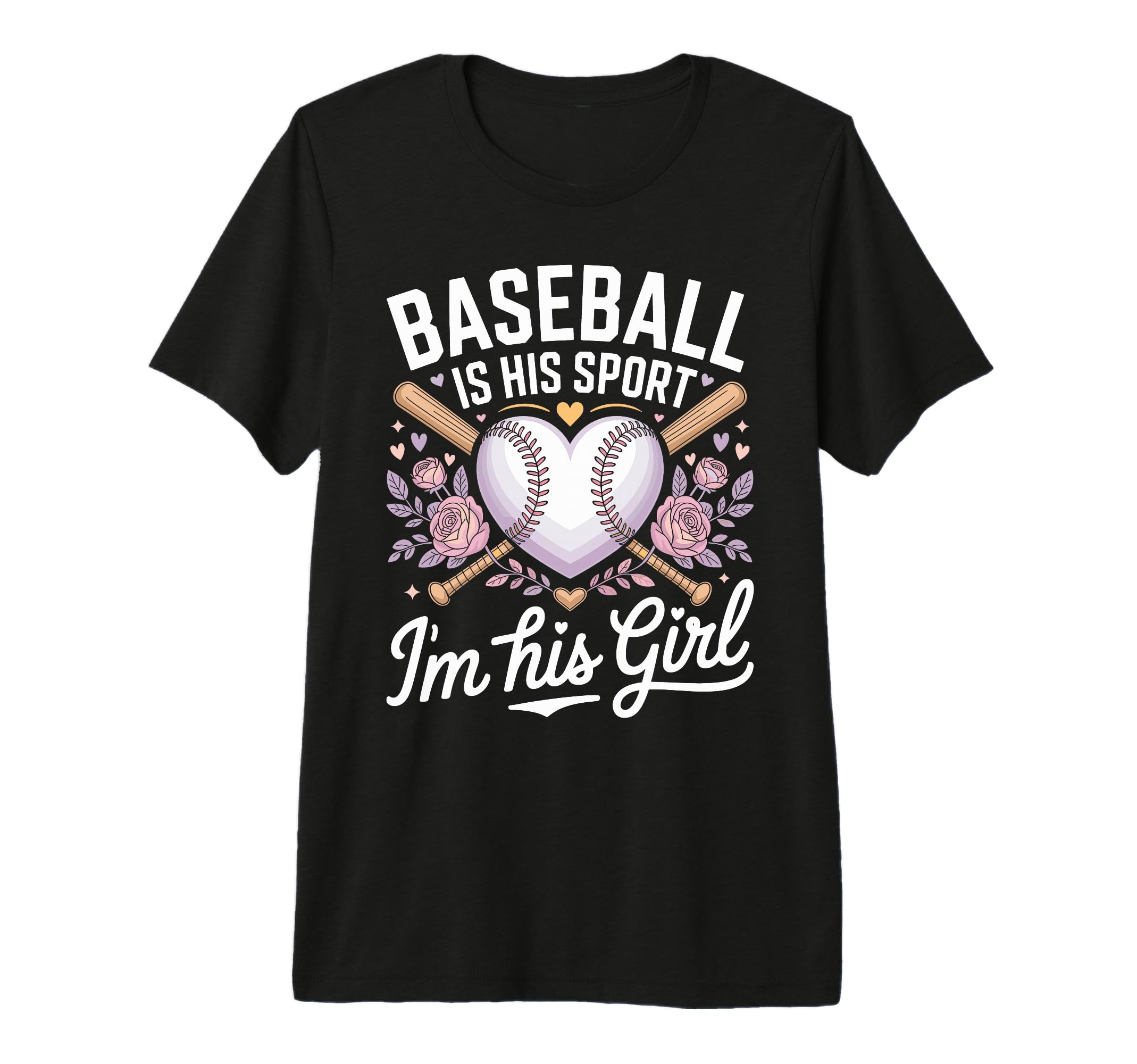 Baseball Is His Sport Im His Baseball T-Shirt - Fun Novelty Design Unisex - T-Shirt, Sweatshirt, Hoodie