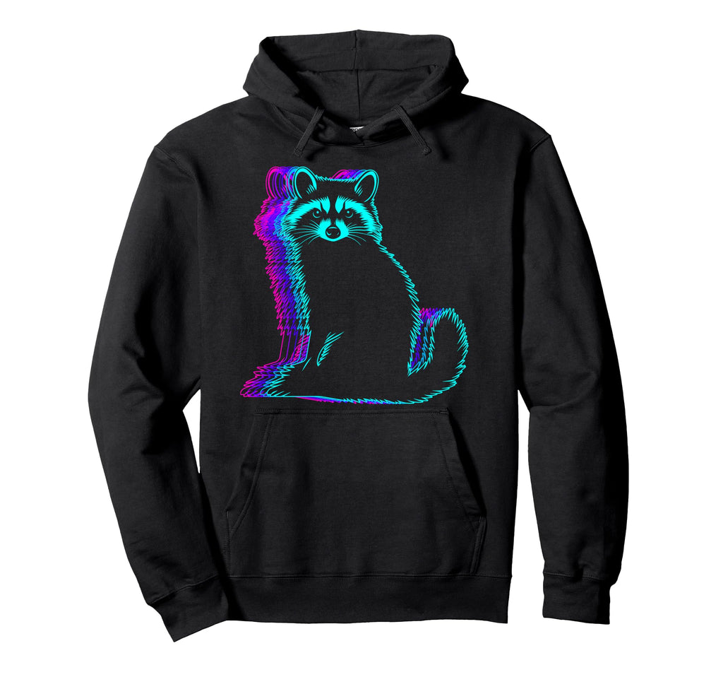 Raccoon Opossum Street Cat Vaporwave Hoodie - Streetwear Style for Adults - T-Shirt, Sweatshirt, Hoodie