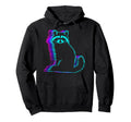 Raccoon Opossum Street Cat Vaporwave Hoodie - Streetwear Style for Adults - T-Shirt, Sweatshirt, Hoodie