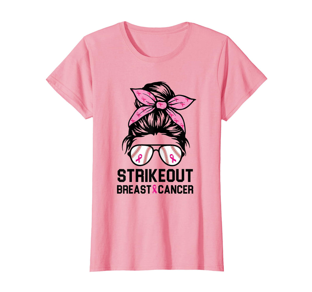 Strike Out Breast Cancer Awareness T-Shirt - Unique Graphic Men Women - T-Shirt, Sweatshirt, Hoodie