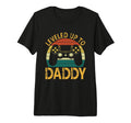 Mens New Dad Fathers Day Leveled Up To T-Shirt - Trendy Graphic Unisex - T-Shirt, Sweatshirt, Hoodie