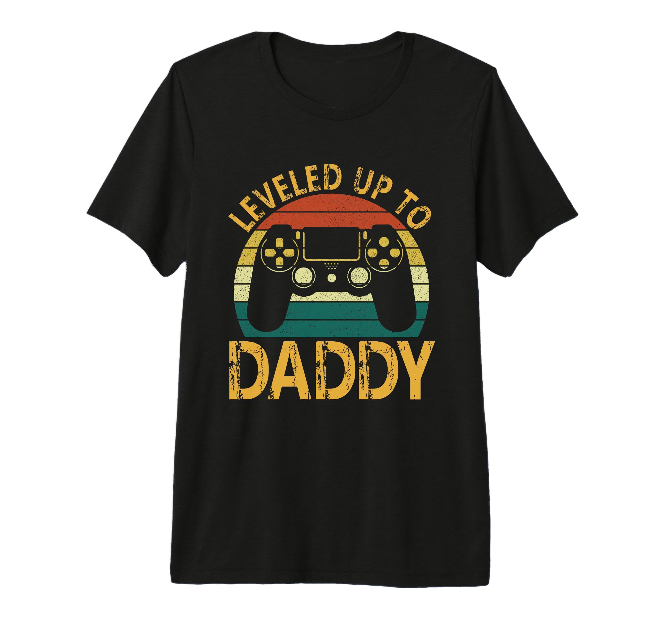 Mens New Dad Fathers Day Leveled Up To T-Shirt - Trendy Graphic Unisex - T-Shirt, Sweatshirt, Hoodie