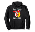 Busy Raising Ballers Funny Softball Hoodie - Custom Art Print for Adults - T-Shirt, Sweatshirt, Hoodie