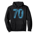 Baseball Softball Mom 70 Number Distressed Hoodie - Trendy Graphic Unisex - T-Shirt, Sweatshirt, Hoodie