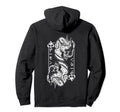Backprint Japanese Oni Mask Demon Mask Hoodie - Minimalist Print Unisex - T-Shirt, Sweatshirt, Hoodie
