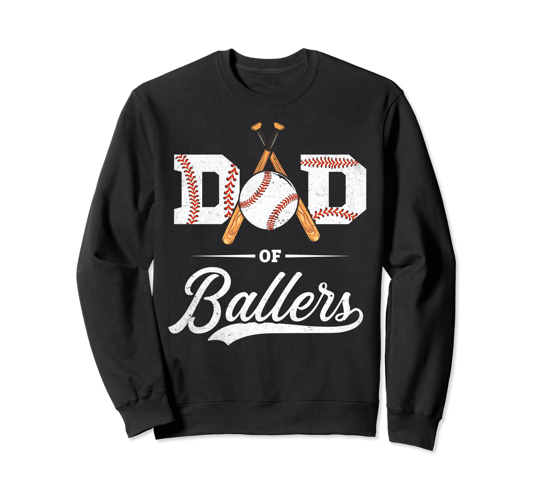 Dad Ballers Dad Baseball Players Sweatshirt - Minimalist Print Men Women - T-Shirt, Sweatshirt, Hoodie