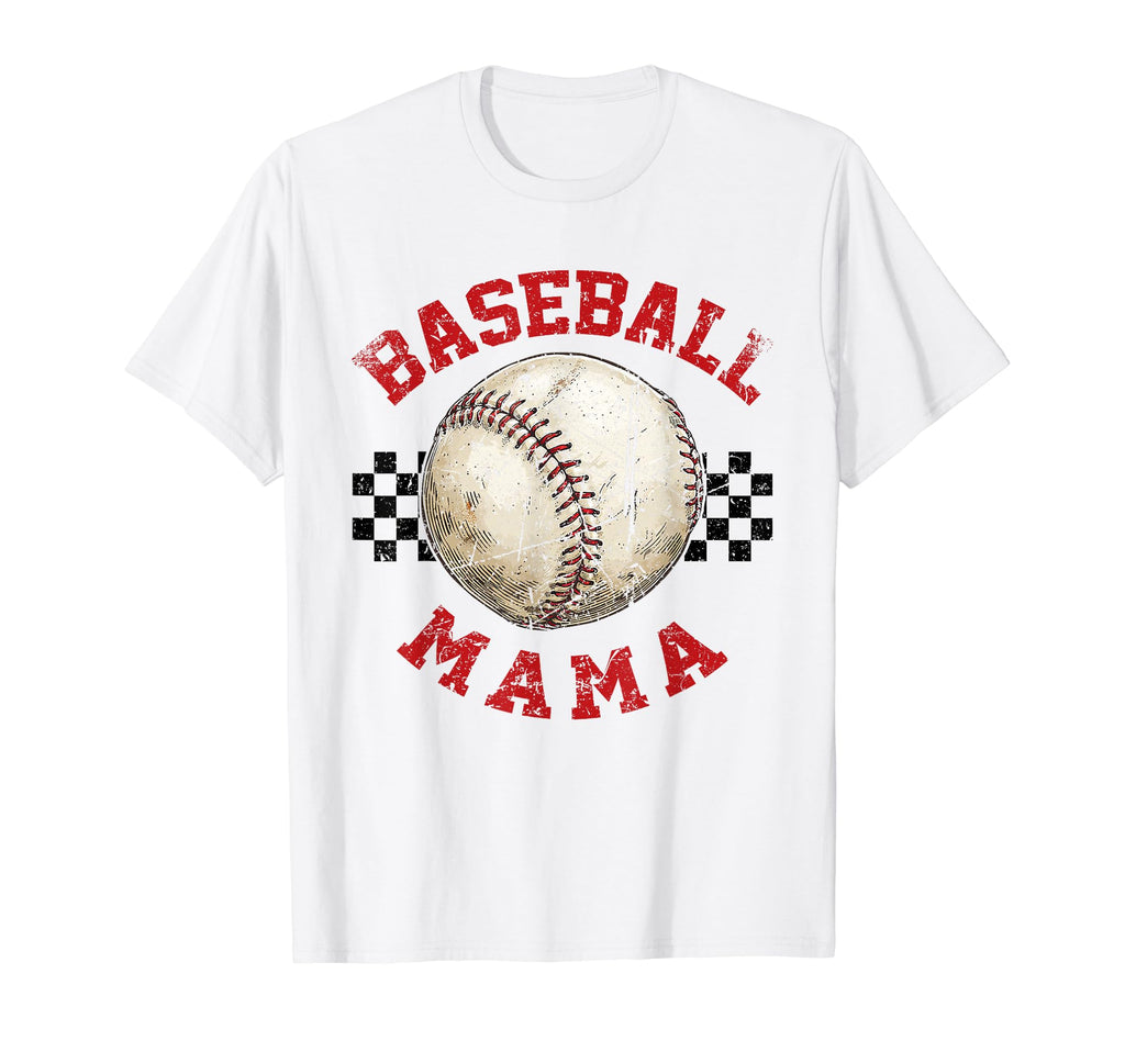 Baseball Mama Funny Sport T-Shirt - Minimalist Print Men Women - T-Shirt, Sweatshirt, Hoodie