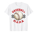 Baseball Mama Funny Sport T-Shirt - Minimalist Print Men Women - T-Shirt, Sweatshirt, Hoodie