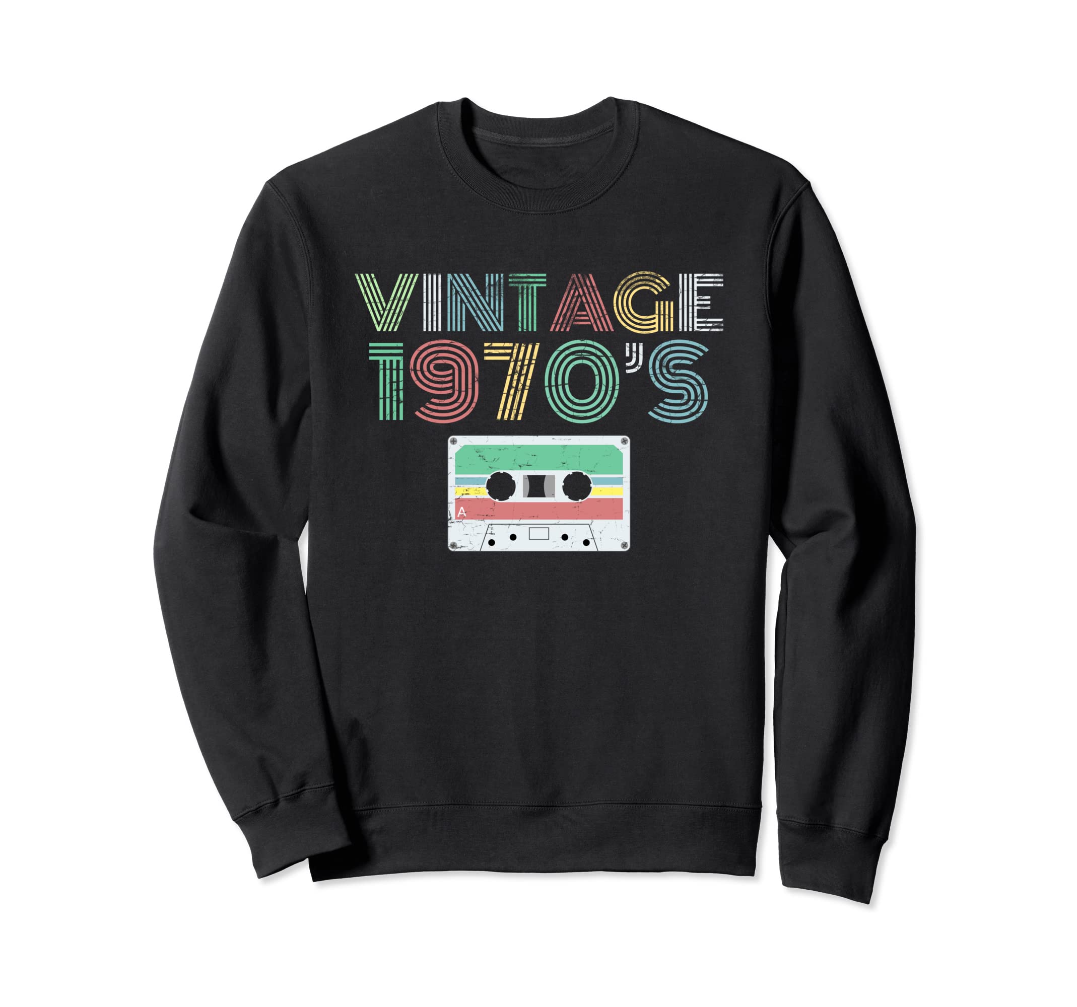 Distressed 1970S Music Sweatshirt - Unique Graphic Unisex - T-Shirt, Sweatshirt, Hoodie