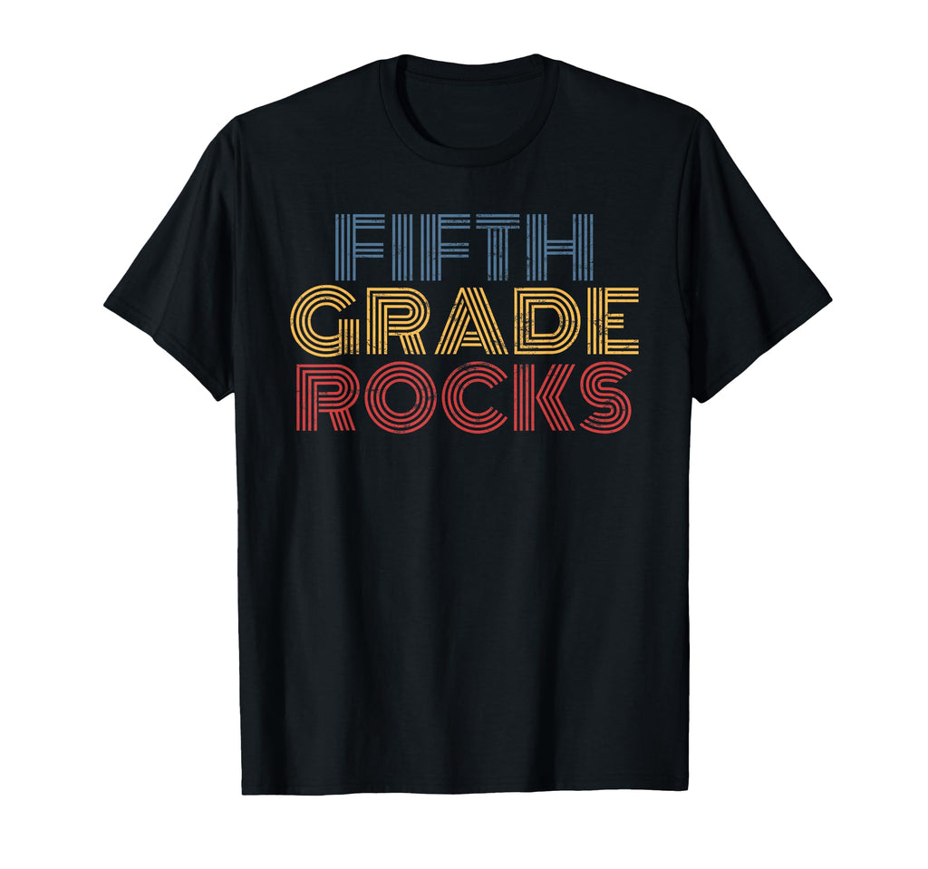 Fifth Grade Rocks 5Th Grade Rocks Teacher T-Shirt - Unique Graphic Unisex - T-Shirt, Sweatshirt, Hoodie