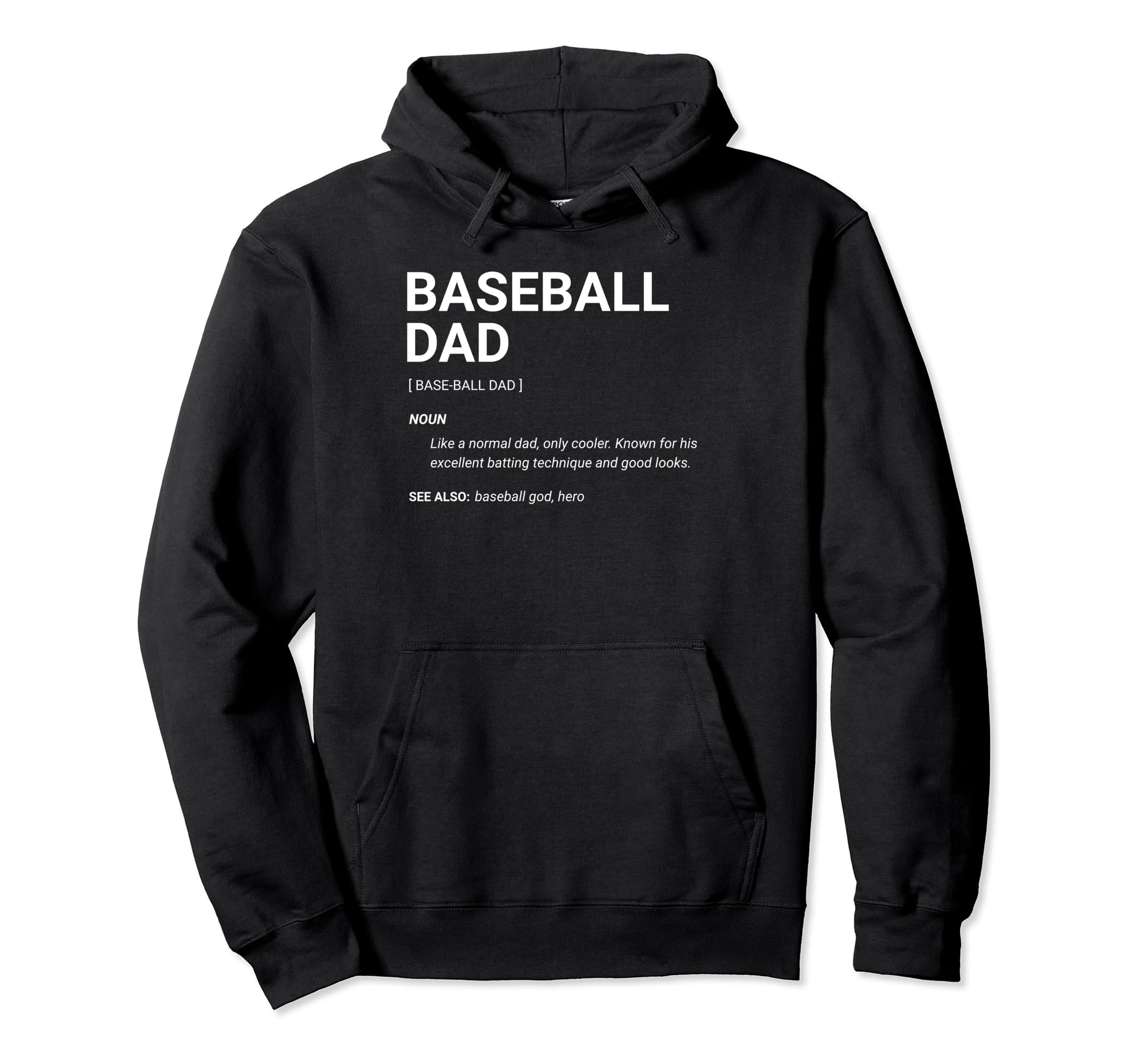 Baseball Dad Definition Fathers Day Hoodie - Aesthetic Graphic for Adults - T-Shirt, Sweatshirt, Hoodie