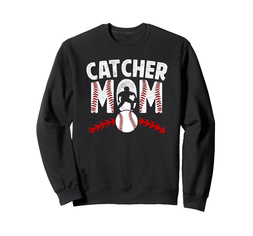 Baseball Catcher Mom Baseball Sweatshirt - Custom Art Print Men Women - T-Shirt, Sweatshirt, Hoodie