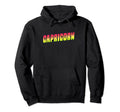Capricorn Red Yellow Zodiac Sign Hoodie - Minimalist Print Men Women - T-Shirt, Sweatshirt, Hoodie