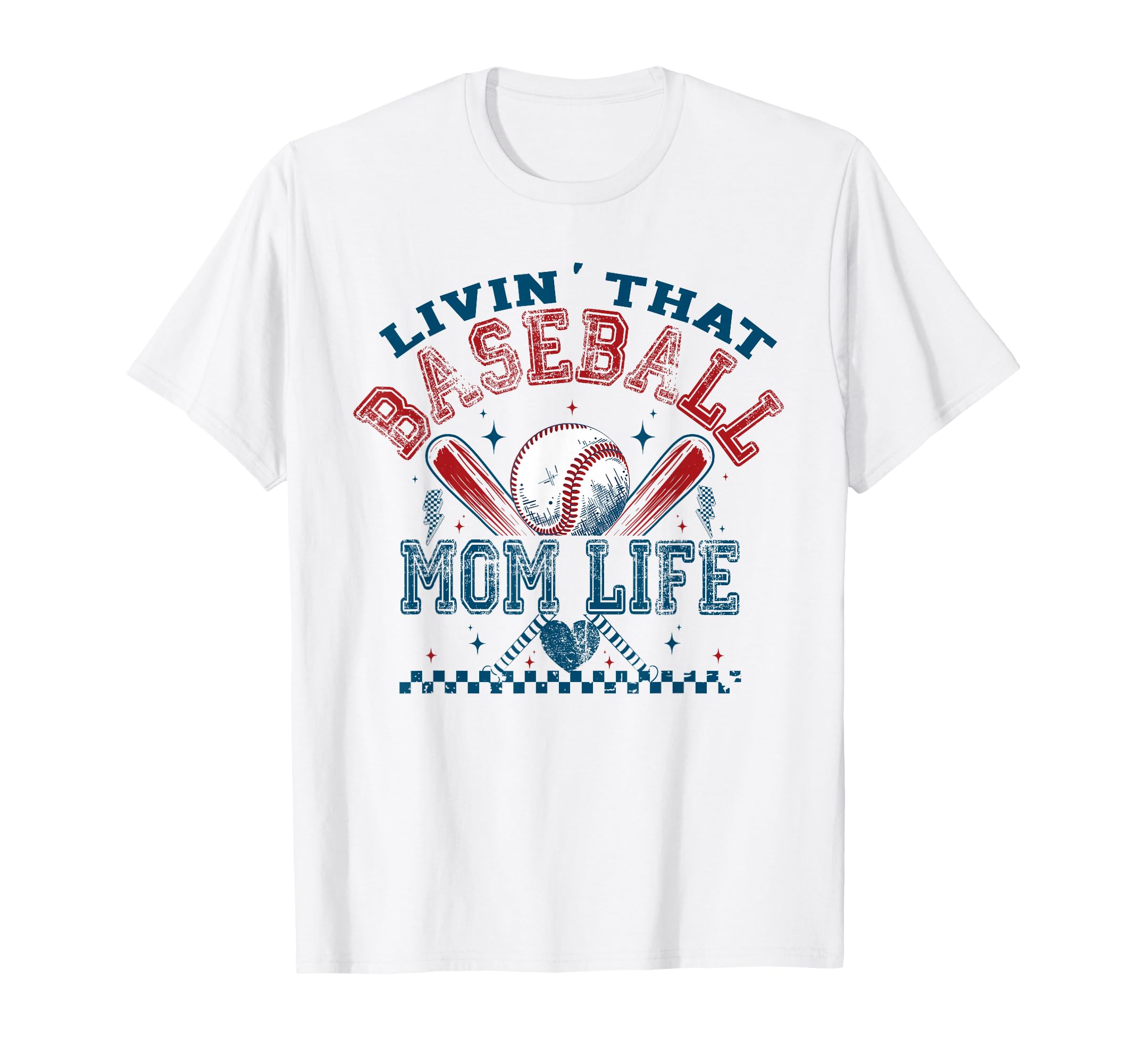 Livin That Baseball Mom Sports Life T-Shirt - Streetwear Style Men Women - T-Shirt, Sweatshirt, Hoodie