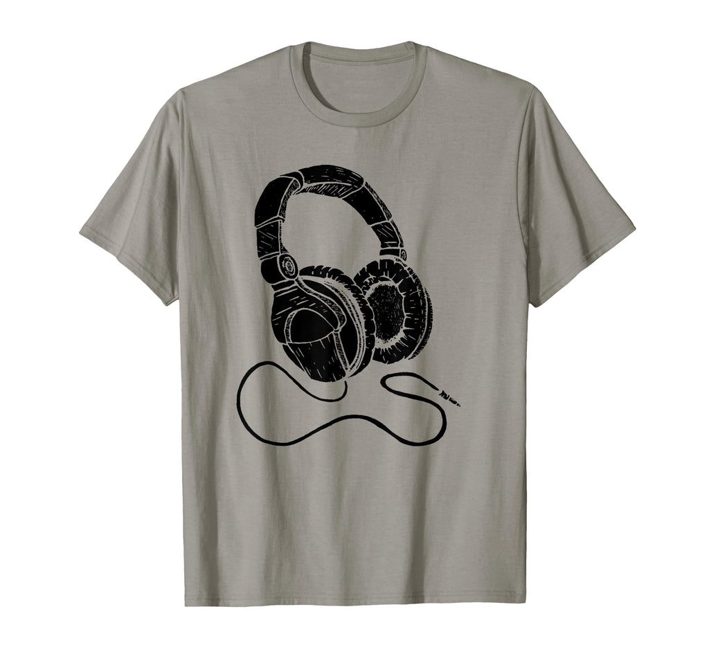 Hip Hop Over Ear Headphones Old T-Shirt - Casual Everyday Wear Unisex - T-Shirt, Sweatshirt, Hoodie