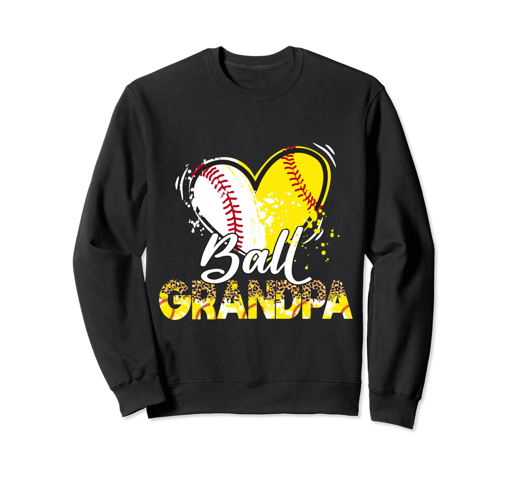 Grandpa Both Baseball Softball Sport Sweatshirt - Graphic Print Men Women - T-Shirt, Sweatshirt, Hoodie