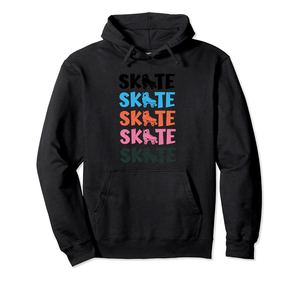 Colorful Skate Roller Derby Skating Hoodie - Minimalist Print Men Women - T-Shirt, Sweatshirt, Hoodie