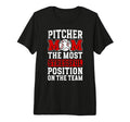 Baseball Pitcher Mom Funny Mom Baseball T-Shirt - Minimalist Print Unisex - T-Shirt, Sweatshirt, Hoodie