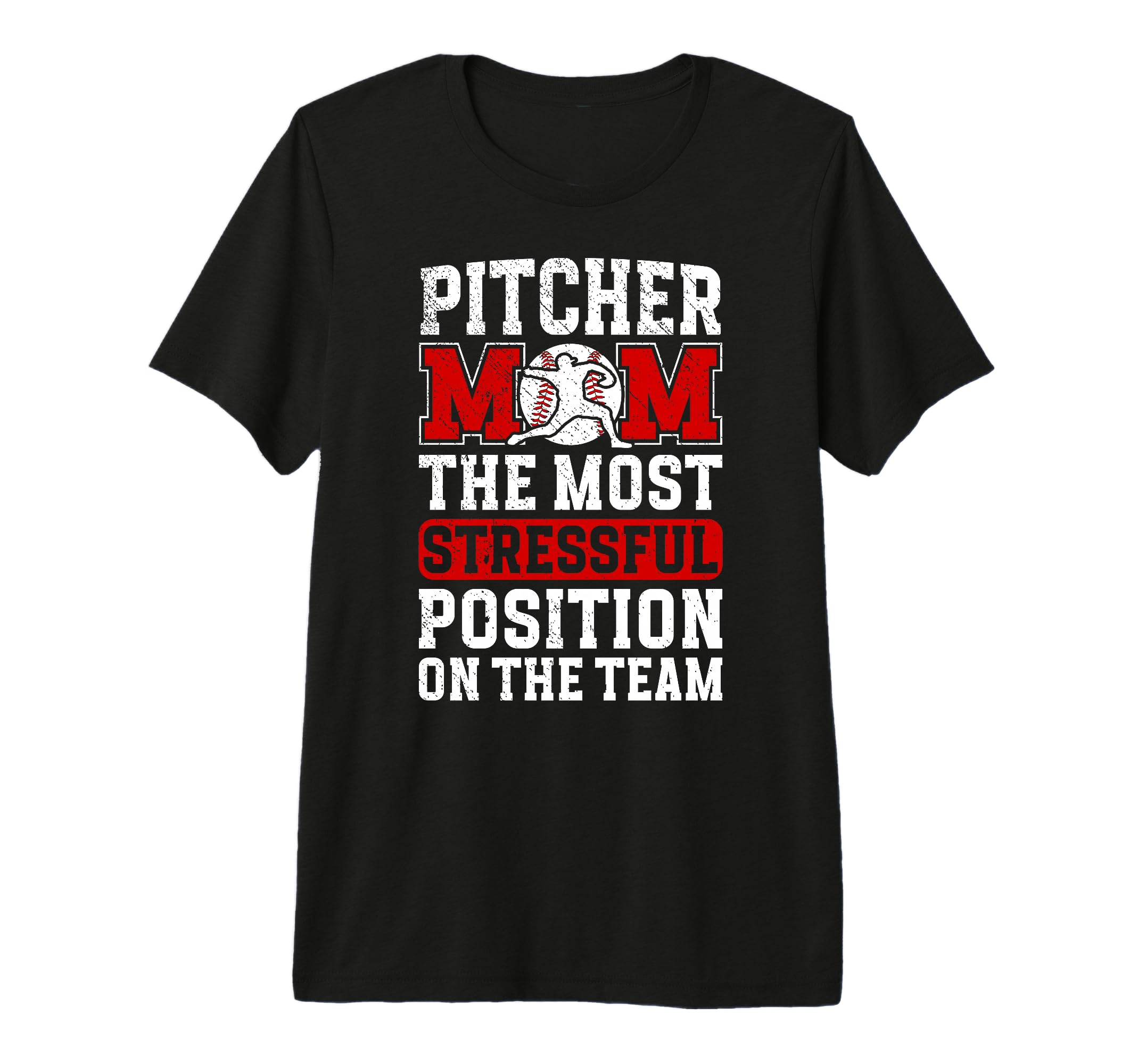 Baseball Pitcher Mom Funny Mom Baseball T-Shirt - Minimalist Print Unisex - T-Shirt, Sweatshirt, Hoodie