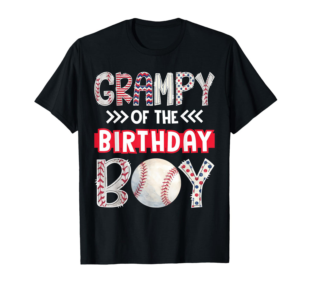 Grampy Birthday Baseball Family Squad T-Shirt - Aesthetic Graphic Men Women - T-Shirt, Sweatshirt, Hoodie