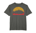 Salmon Fishing Sunset Forest Outdoors T-Shirt - Novelty Apparel for Adults - T-Shirt, Sweatshirt, Hoodie