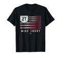 Us Flag Baseball Stripes Mike Trout Los T-Shirt - Graphic Print for Adults - T-Shirt, Sweatshirt, Hoodie