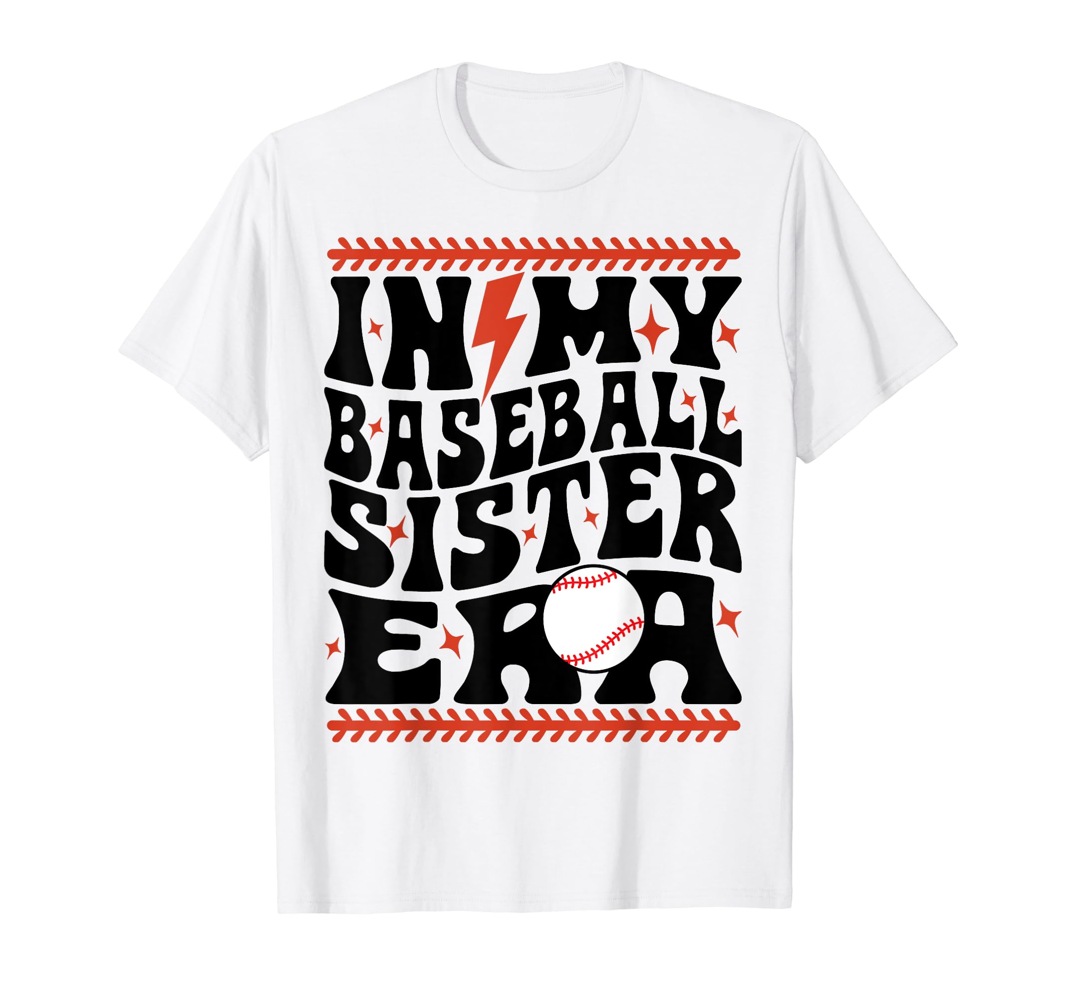 My Baseball Sister Era Groovy Sister T-Shirt - Trendy Graphic for Adults - T-Shirt, Sweatshirt, Hoodie