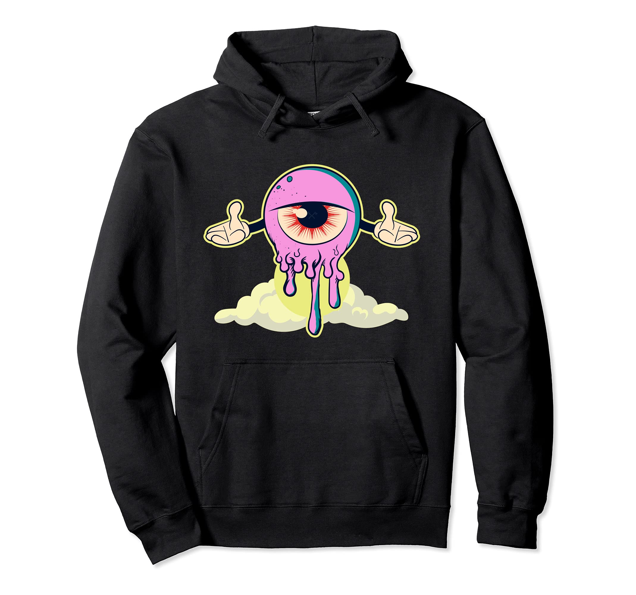 Kowai Eye Vaporwave Anime Manga Pagan Hoodie - Streetwear Style Unisex - T-Shirt, Sweatshirt, Hoodie