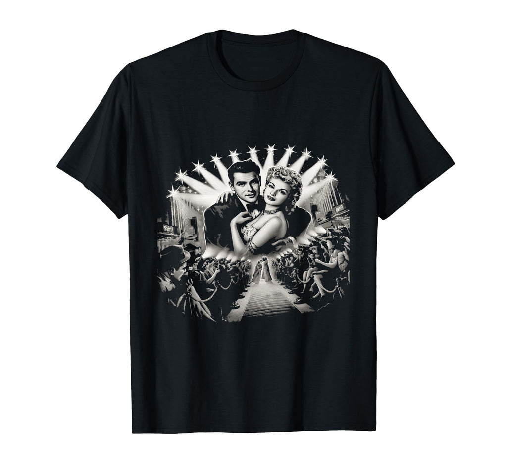 Black And White Glamour Hollywood T-Shirt - Casual Everyday Wear Men Women - T-Shirt, Sweatshirt, Hoodie