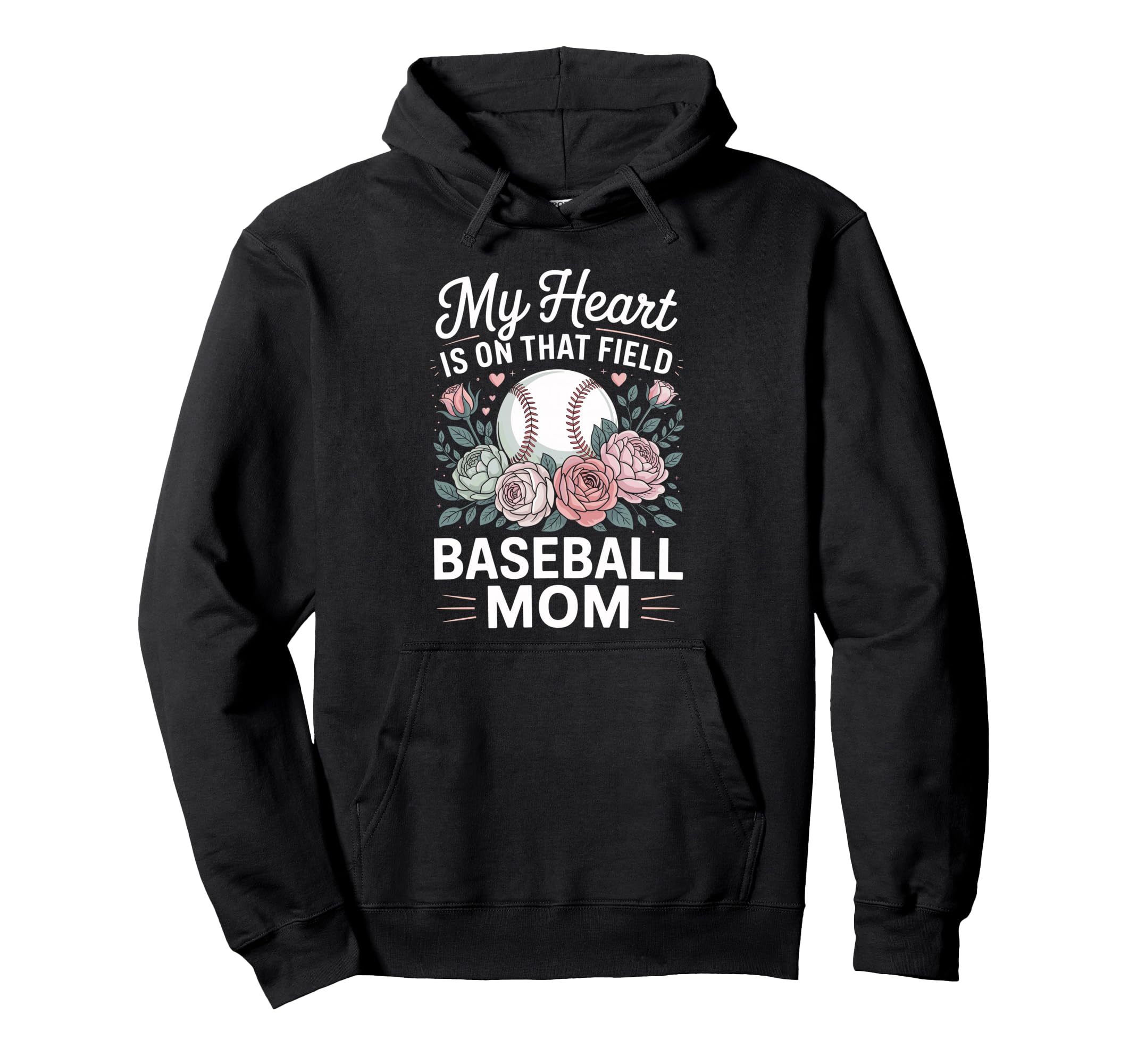 My Heart Is That Field Baseball Mom Hoodie - Aesthetic Graphic Men Women - T-Shirt, Sweatshirt, Hoodie