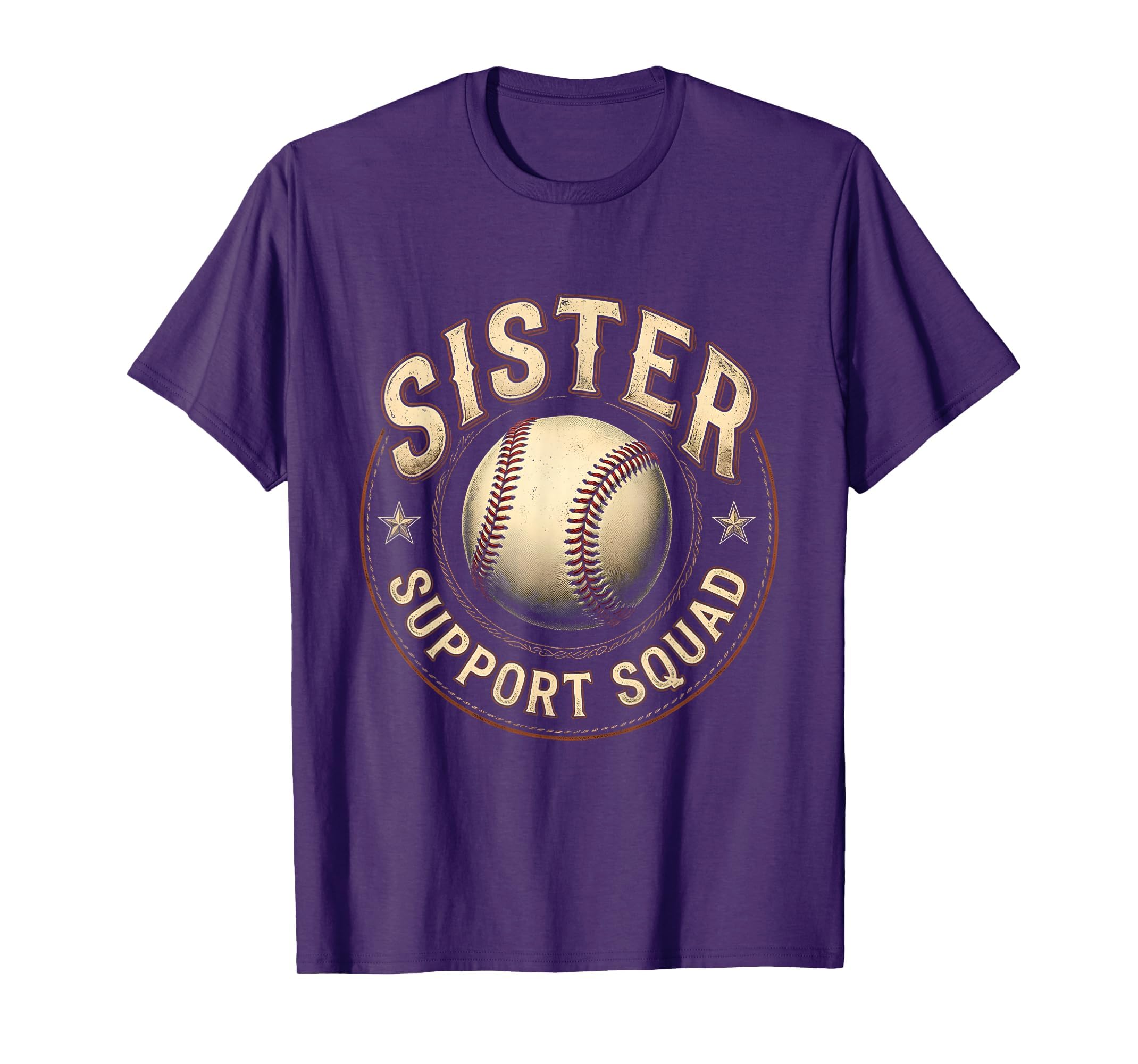 Baseball Sister Support Squad T-Shirt - Casual Everyday Wear Men Women - T-Shirt, Sweatshirt, Hoodie