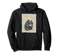 Samurai Cat Ramen Aesthetic Japanese Hoodie - Custom Art Print Men Women - T-Shirt, Sweatshirt, Hoodie