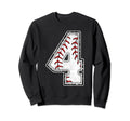 4 Years Old Birthday Baseball Theme Sweatshirt - Novelty Apparel Unisex - T-Shirt, Sweatshirt, Hoodie
