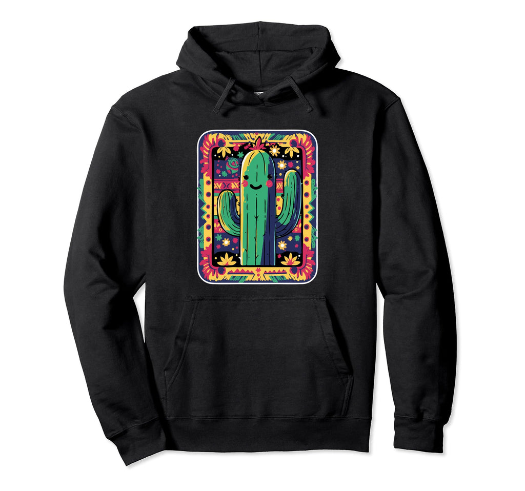 Cactus Serape Succulent Plant Cacti Hoodie - Unique Graphic for Adults - T-Shirt, Sweatshirt, Hoodie