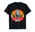 Radio Podcasting Sunset Microphone T-Shirt - Aesthetic Graphic Unisex - T-Shirt, Sweatshirt, Hoodie