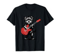 Electric Guitar Dog Rock Puppy Music T-Shirt - Minimalist Print Unisex - T-Shirt, Sweatshirt, Hoodie