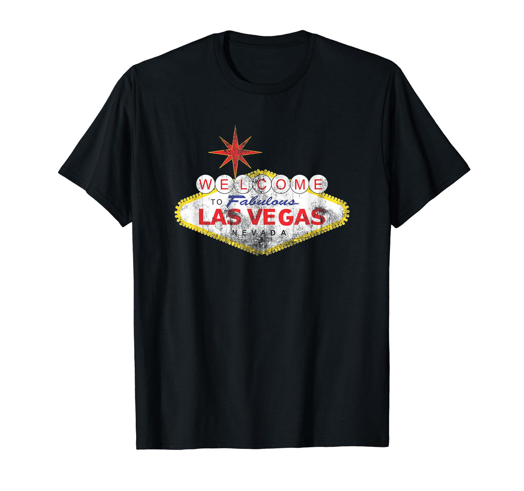 Vegas Distressed Welcome Sign T-Shirt - Streetwear Style Unisex - T-Shirt, Sweatshirt, Hoodie