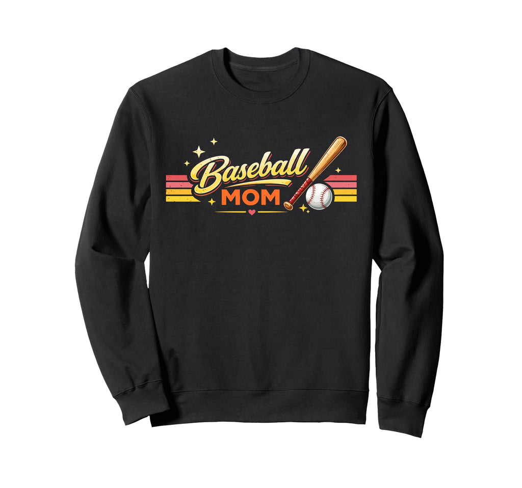 Mothers Day Baseball Mom Sweatshirt - Custom Art Print Unisex - T-Shirt, Sweatshirt, Hoodie