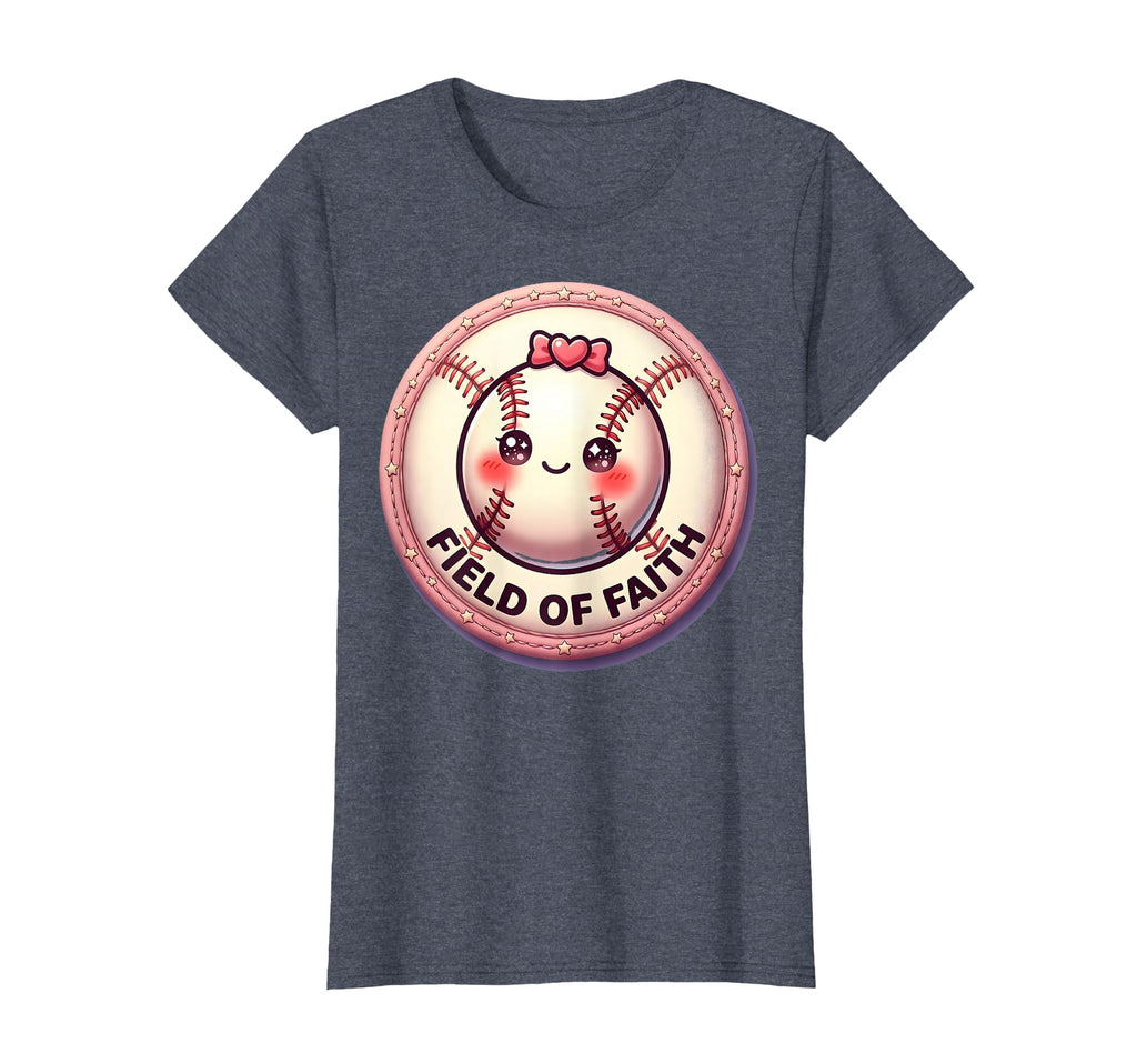 Field Faith Baseball Mom T-Shirt - Casual Everyday Wear for Adults - T-Shirt, Sweatshirt, Hoodie