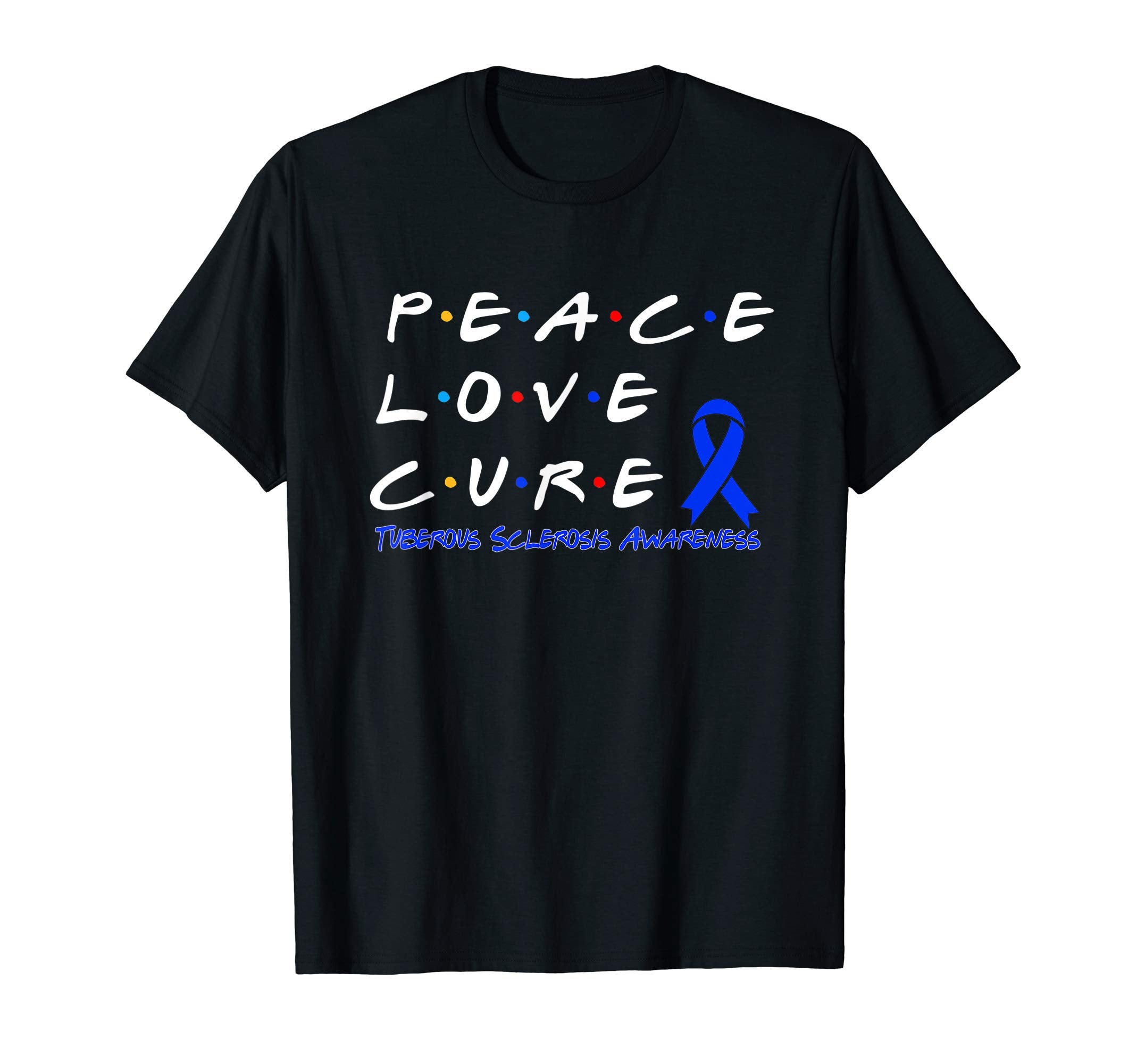 Tuberous Sclerosis Awareness Peace T-Shirt - Aesthetic Graphic Men Women - T-Shirt, Sweatshirt, Hoodie