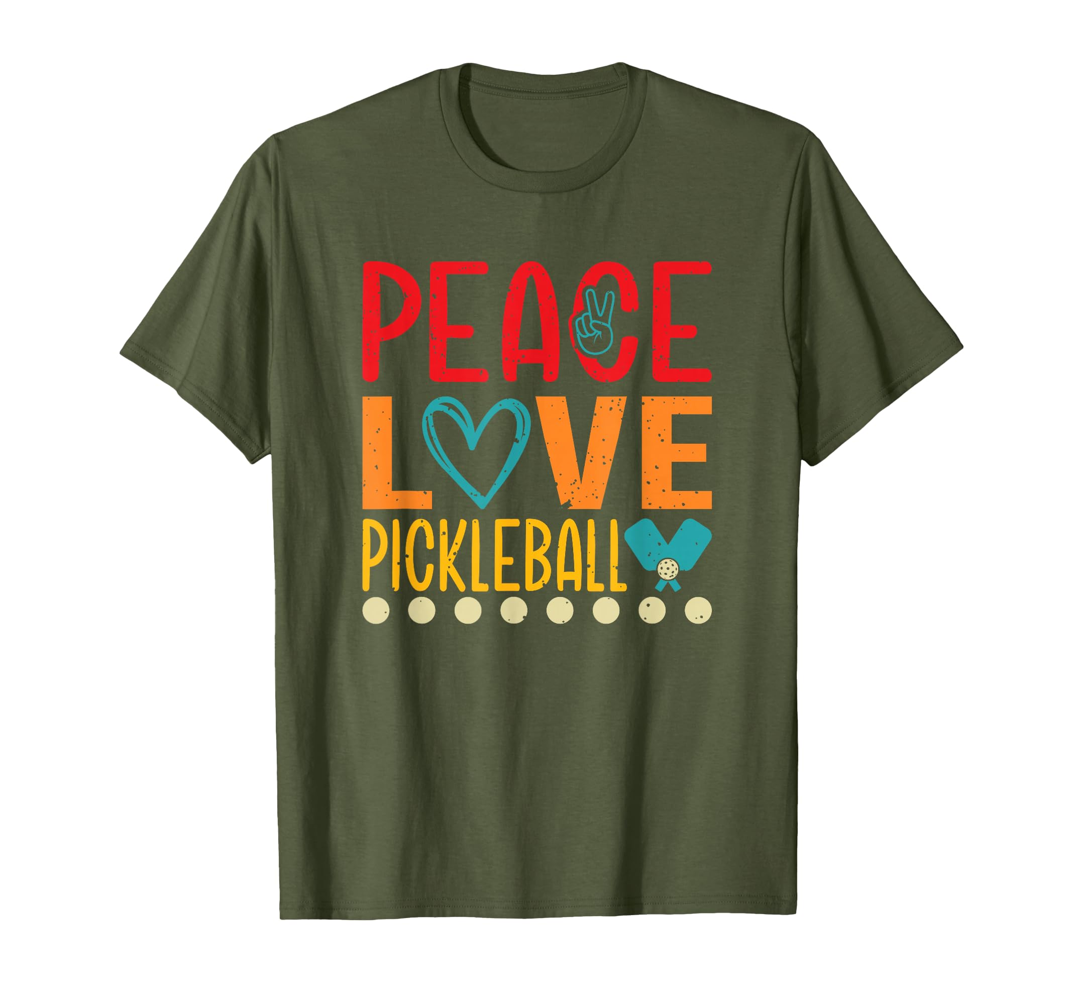 Peace Love Pickleball T-Shirt - Unique Graphic Unisex - T-Shirt, Sweatshirt, Hoodie