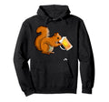 Squirrel Drinking Beer Animal Lovers Hoodie - Casual Everyday Wear Unisex - T-Shirt, Sweatshirt, Hoodie