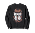 Baseball Coquette Bow Baseball Mom Sweatshirt - Trendy Graphic Unisex - T-Shirt, Sweatshirt, Hoodie