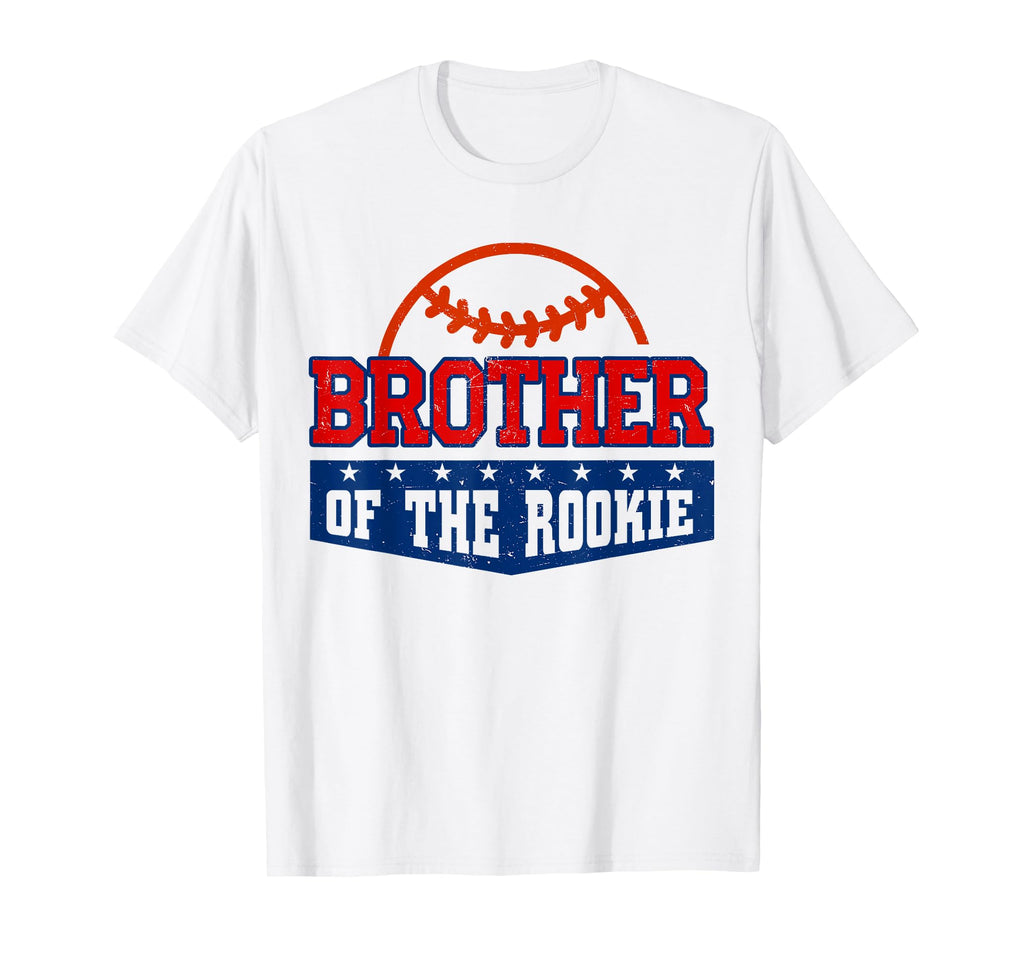 Brother Rookie Baseball 1St Birthday T-Shirt - Streetwear Style Unisex - T-Shirt, Sweatshirt, Hoodie