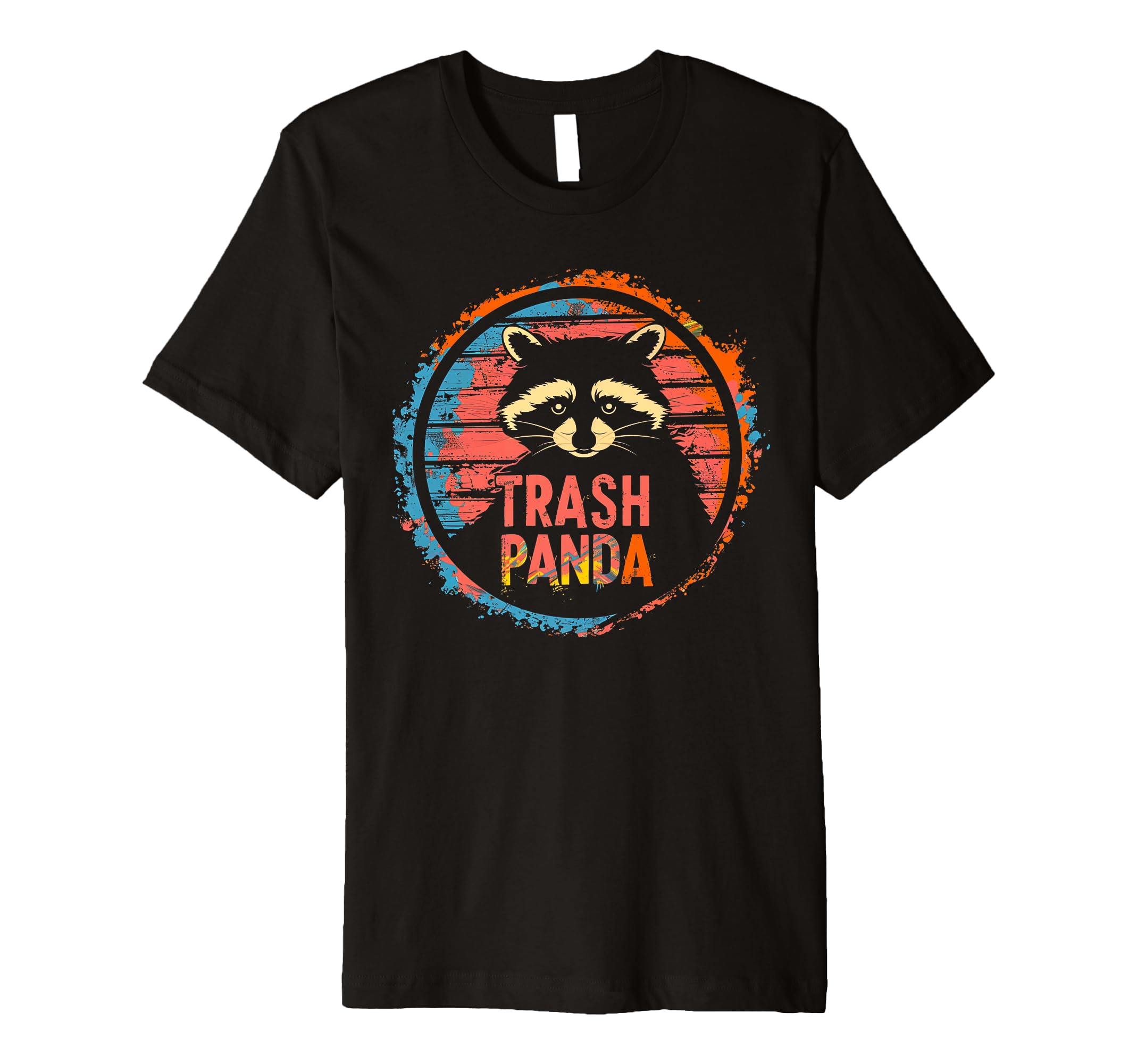 Raccoon Trash Panda 70S 80S Funny T-Shirt - Minimalist Print Men Women - T-Shirt, Sweatshirt, Hoodie