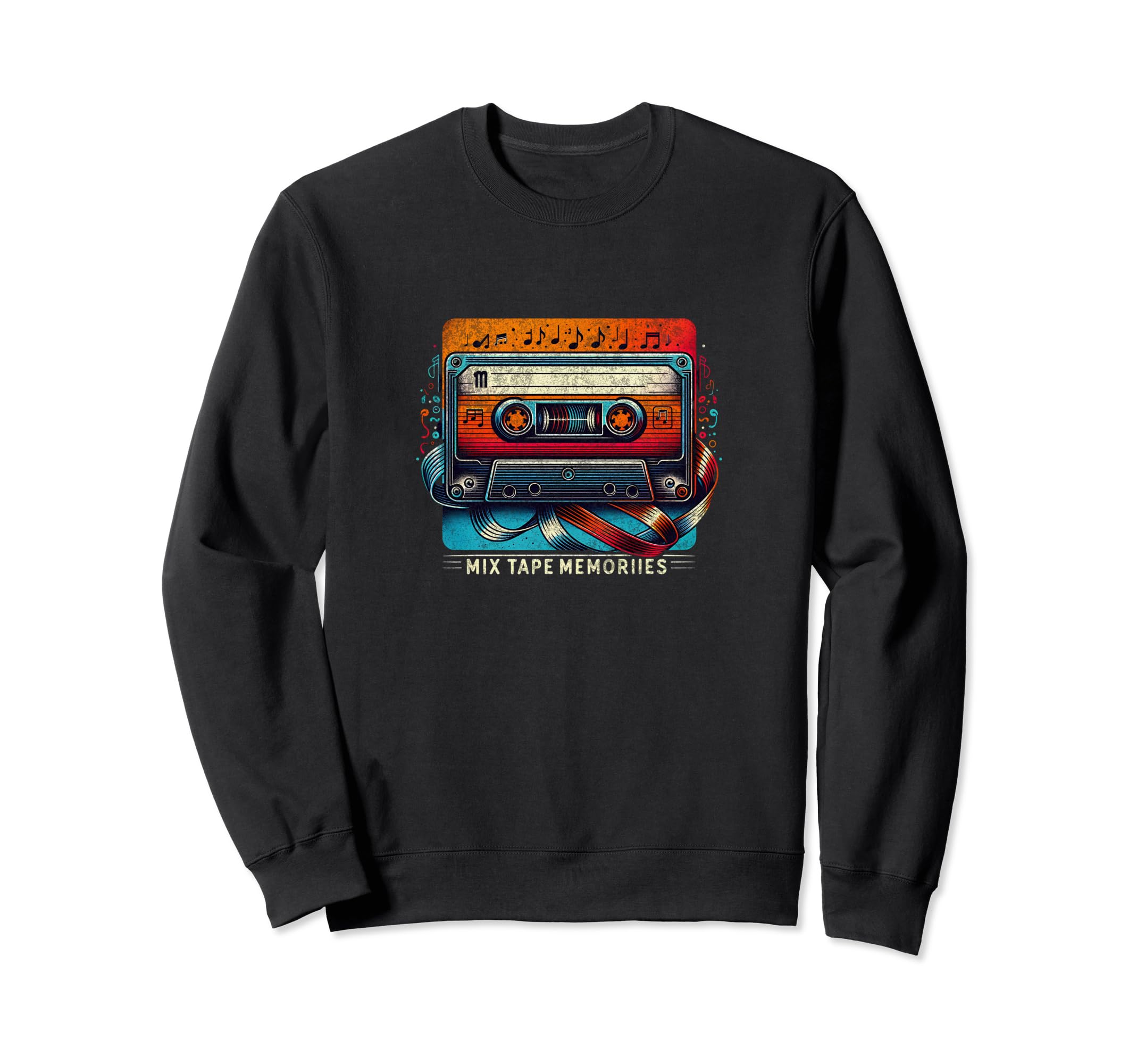 Oldschool Tape Cassette Mixtape Sweatshirt - Casual Everyday Wear Men Women - T-Shirt, Sweatshirt, Hoodie