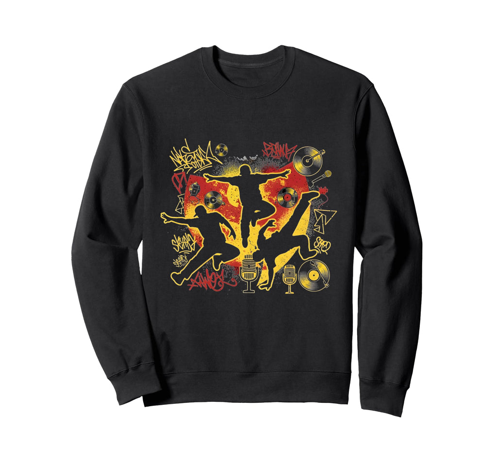 Old School Hip Hop Rapper Tees Sweatshirt - Aesthetic Graphic for Adults - T-Shirt, Sweatshirt, Hoodie