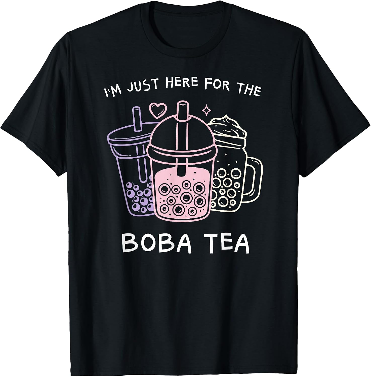 Boba Bubbles Tea Pastel Soft Grunge Aesthetic - Adult & Kids T-Shirts, Sweatshirts & Hoodies apparel design preview 1