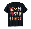 Baseball Mama Coquette Bow Game Day T-Shirt - Aesthetic Graphic Men Women - T-Shirt, Sweatshirt, Hoodie