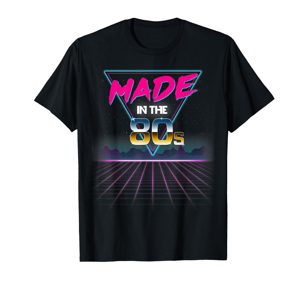 Made 80S 80S Grid T-Shirt - Novelty Apparel Unisex - T-Shirt, Sweatshirt, Hoodie